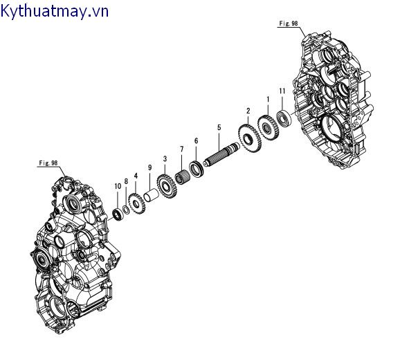 Trục truyền động di chuyển số 3